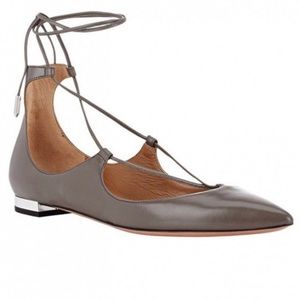 Aquazzura lace up flats
